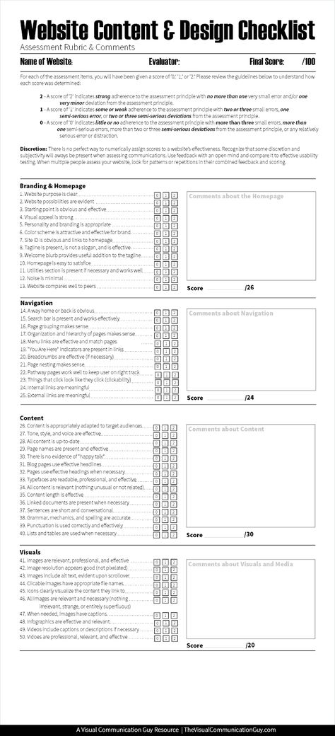 The Official Web Design Checklist: 50 Ways to Improve Your Website Website Building Checklist, Website Checklist Web Design, Website Design Checklist, Website Design Questionnaire, Web Design Process, Website Audit Checklist, Web Design Checklist, Web Design Elements, Web Design Agency Website