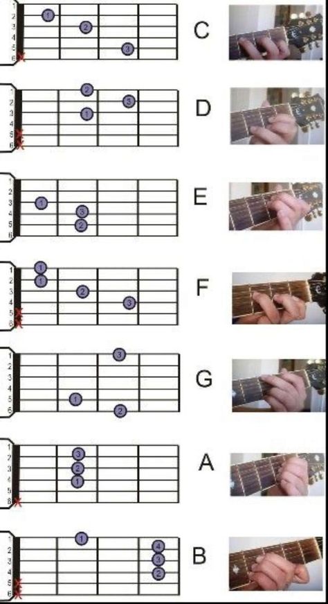 Basic Guitar Chords Chart, Akordy Na Ukulele, Bass Guitar Chords, Acoustic Guitar Chords, Chords Guitar, Guitar Cord, Learn Guitar Chords, Basic Guitar Lessons, Easy Guitar Songs