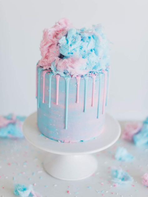 Cotton Candy Cake, Cake By Courtney, Cotton Candy Cakes, Candy Birthday Cakes, Cotton Candy Flavoring, Candy Cakes, Summer Cakes, Pink Foods, Candy Cake