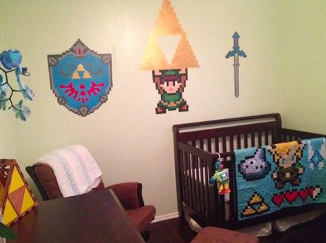 Zelda Nursery, Zelda Baby, Gaming Things, Gamer Baby, Nerdy Baby, Zelda Breath, Baby's Room, Nerd Stuff, 2nd Baby