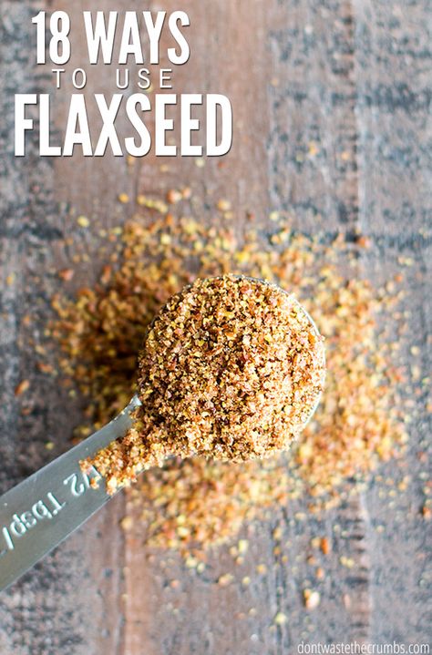 From eggs to pudding to granola to hummus to crackers - I'm amazed at this list of ways to use flaxseed! There are so many ways to use flaxseed beyond a smoothie! :: DontWastetheCrumbs.com Design Seeds, Diet Tips, Flax Seed Recipes, Flaxseed, Healthy Nutrition, Flax Seed, Smoothie Diet, Nutrition Recipes, Health And Nutrition