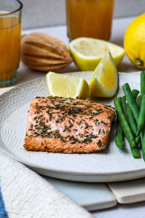 Cast iron salmon is so tasty your friends will think you hired a chef. Cast Iron Salmon, Best Pans For Cooking, Salmon Baked, Best Pans, Chicken Appetizers, Salmon Pasta, Roasted Brussel, Salmon Cakes, Fresh Asparagus