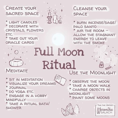 Weronika Salach on Instagram: “Happy Full Moon! I warmly invite you to try out the Full Moon meditation on my YT channel. Take some rest! . . . . . . . . #stayhome…” Lunar Witch, Moon Ritual, Wiccan Magic, Witch Spirituality, New Moon Rituals, Magic Spell Book, Spiritual Journals, Full Moon Ritual, Wiccan Spell Book