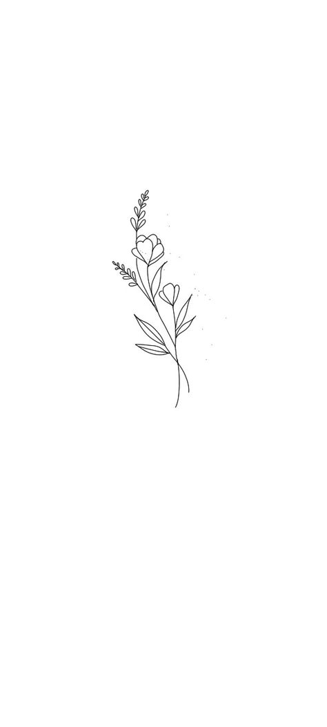 Tiny Floral Wrist Tattoo, Poppy Dainty Tattoo, Minimalist Tattoo Wildflower, Minimal Larkspur Tattoo, Small Bouquet Tattoo Simple, Tiny Wild Flower Tattoo, Mini Bouquet Flowers Tattoo, Small Stem Tattoo, Lavender Tulip Tattoo