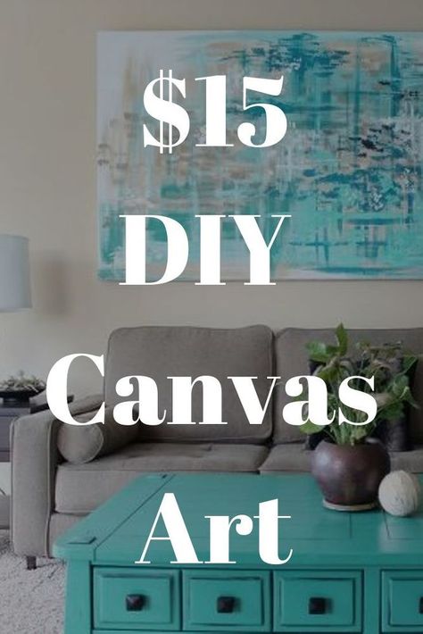 Large Canvas Diy, Diy Large Wall Art, Wall Art Diy Paint, Large Canvas Painting, Diy Budget, Canvas Diy, Diy Canvas Wall Art, Diy Window, Large Canvas Wall Art