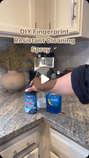 Whitney White➖Cleaning Specialist on Instagram: "Umm EXCUSE me?!?!

A spray that you probably already have everything at home to prevent fingerprints?!?! I tried this tonight and WOW😲

Here’s the recipe: 

•1 cup WARM water 💦 
•2 tbsp white vinegar 
•2 tbsp rinse aid 🚿 
•2 tbsp dawn dish soap 🧼 

You can use this mixture on stainless steel, cabinets (matte cabinets to prevent fingerprints!😮), and glass!! Make sure to give it a good shake 🫨 before using 

SAVE this post for the recipe and follow for more cleaning tips!🧼🚿✨🪄" Cleaning White Cabinets Kitchen, Cleaning Must Haves, Natural Cleaning Recipes, Housekeeping Tips, Easy Cleaning Hacks, Homemade Cleaning Solutions, Diy Cleaning Solution, Diy Home Cleaning, Cleaning Spray