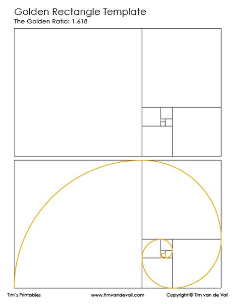 Templates Archives - Tim's Printables Gold Rectangular Jewelry With Intricate Design, Rectangular Gold Jewelry With Intricate Design, Golden Ratio Template, Golden Rectangle, Golden Ratio Magazine Layout, Mathematics Art, Math Printables, 8th Grade Math, Free Math