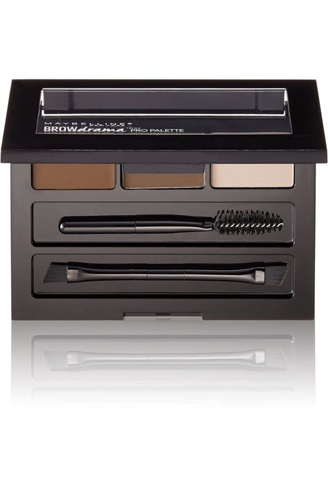 The ultimate polished eyebrow: sculpting wax sets hairs in place, pigment powder fills and tints,... Maybelline Eyebrow, Eyebrow Palette, Eyebrow Sculpting, Brown Eyeshadow Palette, Brow Palette, Brow Color, Brow Powder, Makeup Needs, Eye Brow