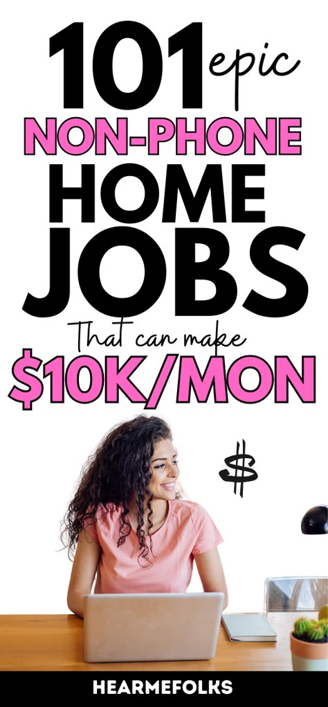 101 non phone work from home jobs hiring today for entry level workers. Working at home is easy if you follow this list of remote jobs hiring and apply to the ones that suit your skills and passion. How To Find Work From Home Jobs, Work At Home Jobs No Experience, Amazon Data Entry Jobs, Work From Home Jobs No Phone, Legit Remote Jobs, How To Get Remote Jobs, Work From Phone Jobs, No Phone Work From Home Jobs, Online Jobs From Home No Experience Needed. Jobs From Home No Experience, Part Time Remote Jobs, Extra Money Jobs, Weekend Jobs, Amazon Jobs, Work From Home Careers, No Phone, Stay At Home Jobs, Proofreading Jobs