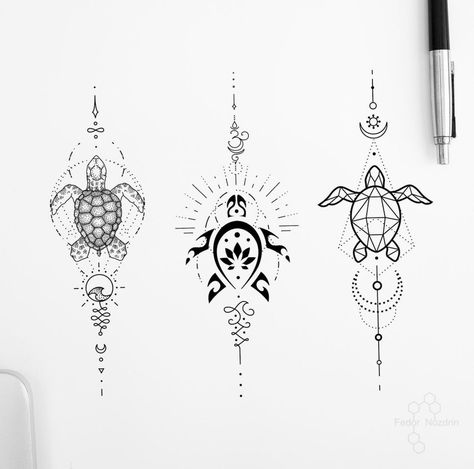 Hawaiian Tattoos For Women, Cute Turtle Tattoo, Hawaiian Turtle Tattoos, Maori Tattoo Frau, Small Turtle Tattoo, Tortoise Tattoo, Turtle Artwork, Hawaiian Tattoos, Turtle Tattoos