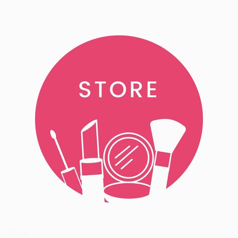 Pink beauty store logo cosmetics vector | free image by rawpixel.com Beauty Store Logo, Beauty Logo Makeup, Makeup Logo Design, Logo Online Shop, Make Up Cosmetics, Logo Makeup, Desain Pantry, Makeup Artist Logo, Makeup Icons