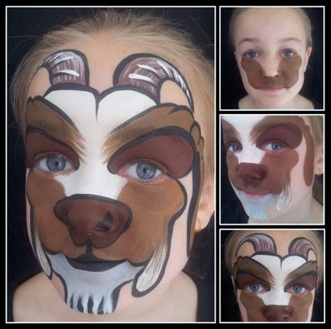 Image result for rooster face painting Goat Makeup, Pig Face Paint, Goat Costume, Web Makeup, Goat Face, Animal Face Paintings, Professional Face Paint, Childrens Art Projects, Face Painting Easy