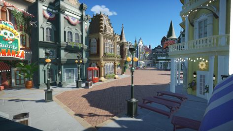 Theme Park Tycoon 2 Ideas, Theme Park Tycoon 2, Theme Park Tycoon, Theme Park Planning, Roblox Theme, Zoo Ideas, Planet Coaster, Aesthetic Themes, Theme Park