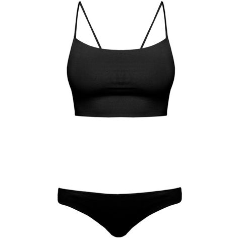 Melissa Odabash Cabana Black Cropped Racer-Back Bralette Bikini Set (320 BRL) ❤ liked on Polyvore featuring swimwear, bikinis, black, racerback bikini, tankini tops, racerback bikini top, racerback tankini top and swim tops Swimsuits Black, Crop Top Swimsuit, Racerback Swimsuit, Mood Clothes, Tankini Swimsuit, Tankini Swimsuit Top, Melissa Odabash, Cute Bathing Suits, Swim Suits