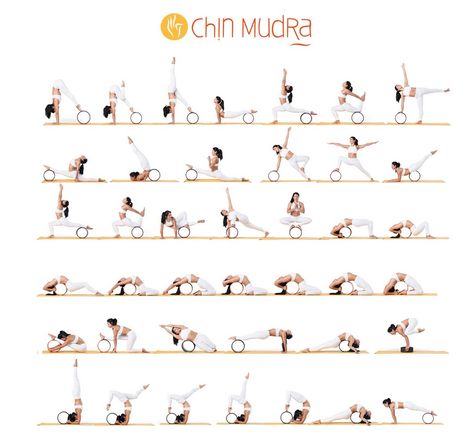 Yoga Wheel Exercises, Chin Mudra, Dharma Yoga Wheel, Wheel Pose Yoga, Morning Yoga Workouts, Dharma Yoga, Hard Yoga Poses, Yoga Wheel, Yoga Inspo