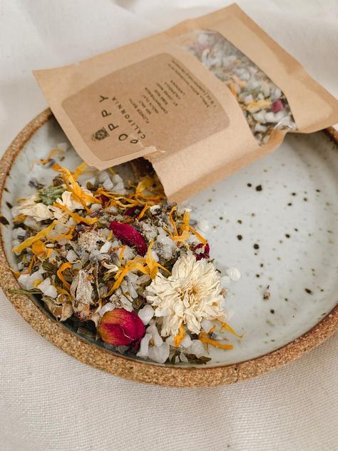 Desert Spa, Herbal Honey, Floral Bath Salts, Herbal Bath Tea, Bath Salts Gift, Bath Tea, Herbal Bath, Eco Packaging, Floral Bath