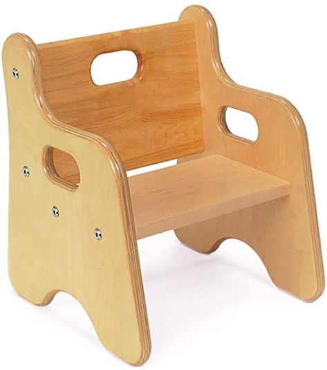 Environments First Chair, 6.5" Seat Height (Item # 900146) High Tables, Youth Furniture, Independent Play, Toddler Chair, Stackable Chairs, Booster Seat, Childrens Furniture, Wooden Chair, Infant Activities