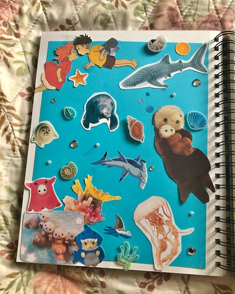 me and my supa cool friend @_rory_jelly_ made some awesome sea creature/ocean themed scrapbooking pages!! I LOVE U RORRRAYYYY 🤗🤗 - - - - - - - - - - - - - - - #scrapbooking #scrapbook #scraps #junkjournal #junk #journalscrapbooking #aes #ａｅｓｔｈｅｔｉｃ #aesthetic #aesthetics #sea #seacreatures #sealife #jellyfish #seaotter #explore #explorepage✨ Aes Aesthetic, Scrapbooking Pages, Sea Otter, I Love U, Sea Theme, Sea Creature, Aesthetic Aesthetic, Love U, Sealife