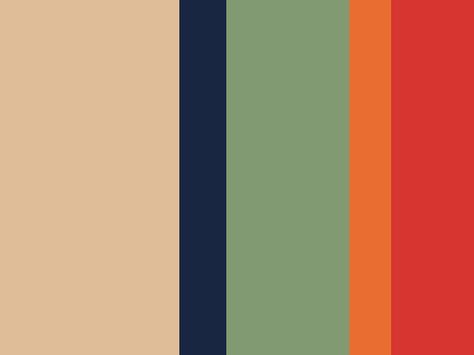 Lautrec in Paris by phishix beige, blue, green, navy, orange, red, sage Paris Color Palette, Orange Boys Rooms, Boys Bedroom Orange, Yellow Boys Room, Sage Walls, Color Coding Notes, Student Rooms, Alizarin Crimson, Navy Nursery