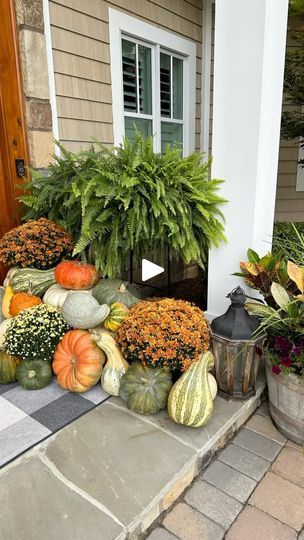 Arkansas Gardening, Mum Hacks, Watering Spikes, Halloween Pumpkin Crafts, Plant Tips, Plant Ideas, Fall Front Porch, Pumpkin Crafts, Container Plants