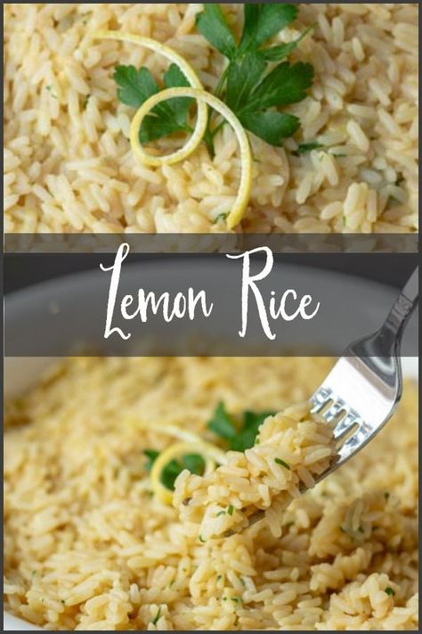 Instant Rice Recipes, Side Dishes For Salmon, Rice Side Dish Recipes, Rice Side, Pasta Sides, Lebanese Food, Lemon Rice, Rice Side Dishes, Salmon Dinner