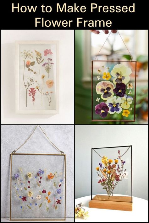 Preserved Flowers In Frame, Diy Dried Flower Shadow Box Ideas, Frames For Dried Flowers, Keepsake Flower Ideas, Pressed Flower Clear Frame, What To Do With Glass From Picture Frame, How To Dry Flowers And Put In Frame, Dry Flower Display Ideas, Flatten Flowers In Frame