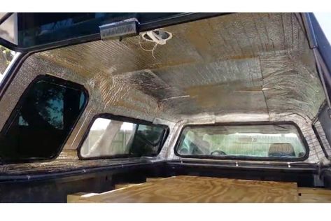 Camper Shell Interior Ideas, Truck Bed Camping Setup, Truck Shell Camping, Camper Shell Ideas, Camper Shell Camping, Pickup Truck Camper Shell, Tacoma Camper Shell, Truck Cap Camper, Ford Ranger Supercab