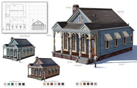 Willow Creek House, Shotgun House Plans, Sims Medieval, Creek House, Shotgun House, Sims 4 House Plans, Sims Building, Willow Creek, Sims 4 Build