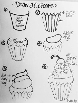 How to Draw a Cupcake Thiebaud - Create Art with ME Draw Cupcake, Draw A Cupcake, Art Room Rules, Art Handouts, Cupcake Drawing, Draw Realistic, Wayne Thiebaud, Cupcake Art, Cupcake Icing