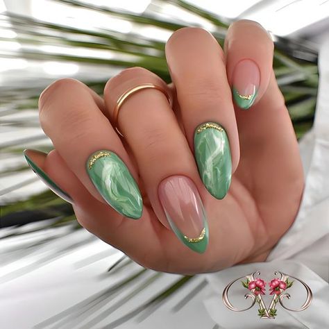 Pink Nail, Nail Polishes, Nail Art, Nails, Flowers, Green, Pink, Art, Nail Arts