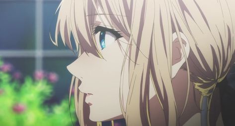 Violet Evergarden Anime Side View, Side View Of Face, Side View Drawing, Violet Evergarden Anime, Kyoto Animation, Waifu Material, Violet Evergarden, Drawing Templates, Character Poses