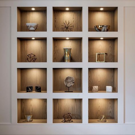 Wall Niches Ideas, Niche In Wall, Niches Ideas, Display Wall Design, Wall Niche Ideas, Display Shelf Design, Wall Niches, Display Cabinet Design, Niche Wall