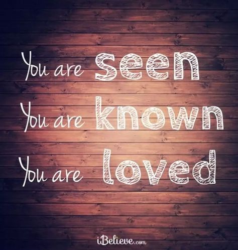 You are Seen, You are Known, You are Loved. - Your Daily Verse Sermon Ideas, Daily Verse, Jesus Loves Us, Inspirational Blogs, Power Quotes, Daily Verses, God Is Love, You Are Loved, Bible Scripture