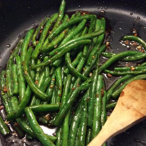 'Chinese Buffet' Green Beans | Allrecipes Buffet Green Beans, Chinese Buffet Green Beans, Chinese Garlic Green Beans, Chinese Buffet, Green Beans Recipe, Garlic Green Beans, Easy Chinese Recipes, Asian Grocery, Beans Recipe