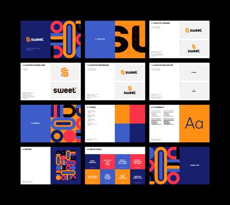 SWEET audio branding on Behance Brand Guidelines Book, Logo Guidelines, Brand Guidelines Design, Brand Identity Guidelines, Manual Design, Brand Manual, Logo Creator, Logo Presentation, Create Logo