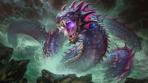 Video Game Smite Jormungandr (Smite) Wallpaper Teppen Capcom, The World Serpent, World Serpent, Monster Hunter Series, Monster Hunter Art, Norse Tattoo, Creature Artwork, Fantasy Monster, Fantasy Creatures Art