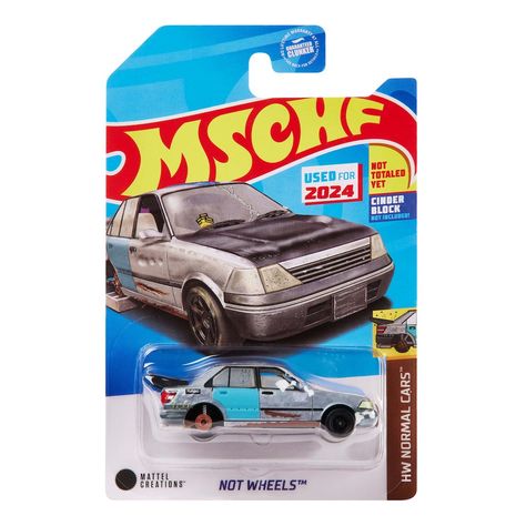 Mattel & MSCHF Roll Out ‘Not Wheels’ Car That Has Definitely Seen Better Days - DesignTAXI.com Mattel Hot Wheels, Tesla Car, Shiny Objects, Hot Wheel, For You Song, Better Days, Pull Toy, Diecast Toy, Better Day