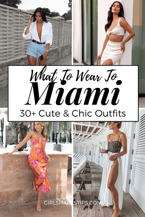 Check this post for tips on what to wear in Miami for different occasions, and the best 30+ Miami chic outfits to copy! | Miami outfits night going out | Miami outfits rolling loud | Miami outfits night | Miami outfits black girl | Miami outfits black girl summer | Miami outfits plus size | Miami outfits Versace mansion | Miami outfits night clubwear | Miami outfits black girl baddie | Miami outfits vacation street styles | beach vacation outfits | beach outfit | summer vacation outfits looks Calle Ocho Miami Outfits, Miami Outfits Spring Break, Miami Lunch Outfit, Jazz In The Garden Miami Outfit, Outfit For Florida Vacation, Miami Outfits Spring 2024, Fall Outfits In Miami, Miami Dress Style, Miami Concert Outfit Ideas