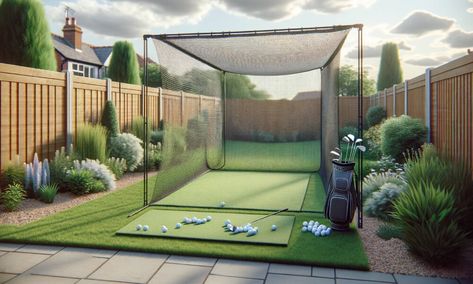 You can build your own golf practice nets. Yes, you can do it yourself just by following some simple steps. Let’s know within minutes. Diy Backyard Golf Practice, Golf Hitting Net Diy, Golf Net Backyard Diy, Outdoor Golf Simulator, Diy Golf Net, Outdoor Mini Golf, Golf Hitting Net, Simulator Room, Home Golf Simulator