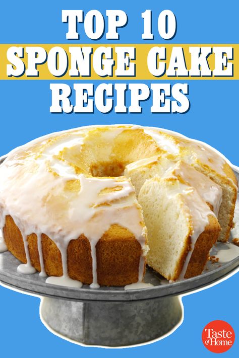 Different Types Of Cake Sponges, Sponge Cakes Easy, Mini Sponge Cake Recipes, English Sponge Cake Recipe, Moist Sponge Cake Recipe Easy, Spong Cakes Recipe, Sponge Cake Ideas, Recipe For Sponge Cake, Soft Sponge Cake Recipe