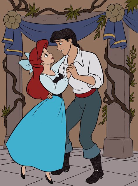 Prince Eric Costume, Ariel And Prince Eric, Ariel Halloween, Prince Eric And Ariel, Princesa Ariel Disney, Ariel Wallpaper, Disney Royalty, Ariel And Eric, Mermaid Dancing