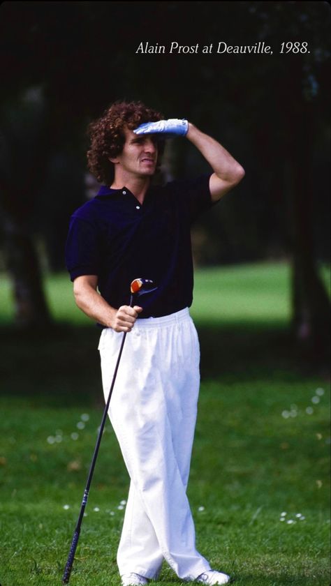 F1 Retro, Alain Prost, Playing Golf, Sport Automobile, Childhood Photos, F1 Drivers, Play Golf, Alter Ego, Formula 1