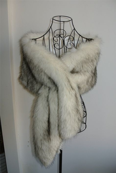 Faux fur Stole Length x width 160cm x 30cm Other color is available too. https://www.etsy.com/shop/Annapartysupply?section_id=20641399 Here is the listing for other color. https://www.etsy.com/listing/549654635/white-black-light-brown-ivory-gray-faux?ref=listings_manager_grid Regular shippment (ePacket ,Hongkong Post ,China Post ) Shipping time : 5-40days by regular shipment (ePacket ,China Post) Usually shipping to USA,CA,AU,JP,EURO 5-18days (50%) 18-28 days (48%) 28-40days (2%) So,Most of the Fur Cape Outfit, White Fur Shawl, Fluffy Shawl, Fur Wrap Wedding, Winter Wedding Fur Shawl, Fur Clothes, Dark Wedding Theme, Cape Wedding, Faux Fur Cape