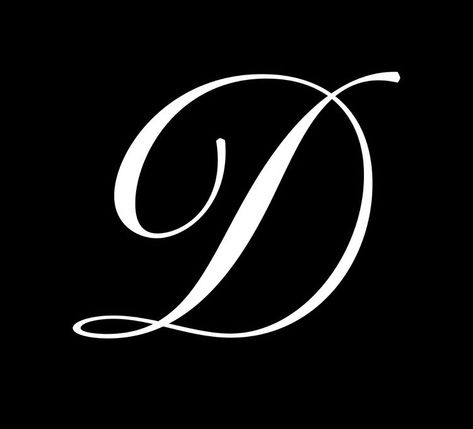 D Initial Tattoo Letters, Letter D Initial Nails, Nails With Initials D, Letter D Calligraphy, D Initial On Nails, D Tattoo Initial, D Initial Tattoo, D Letter Design, Downtown Photography