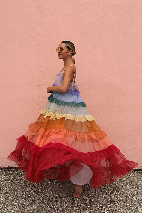 Blair Eadie wearing a rainbow tulle dress by Needle & Thread // Click through to Atlantic-Pacific to see all of Blair's daily looks Blair Eadie, Atlantic Pacific, Mode Inspiration, Tulle Dress, Look Chic, Dream Dress, Colorful Fashion, Passion For Fashion, Spring Summer Fashion