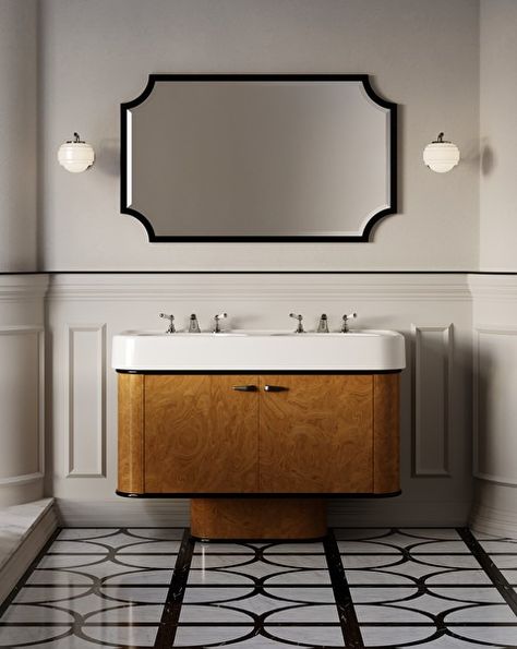 Devon Devon, Cast Iron Bathtub, Art Deco Bathroom, Exclusive Homes, Bath Mirror, Most Luxurious Hotels, Classic Bathroom, Contemporary Living Spaces, Bathroom Collections