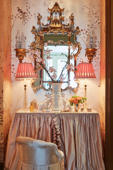 Room, Interior design, Furniture, Curtain, Chair, Lighting, Textile, Dining room, Decoration, Table, Danielle Rollins, Veranda Magazine, English Room, Romantic Room, Deco Rose, Life Lately, Chinoiserie Chic, Hello Lovely, Atlanta Homes