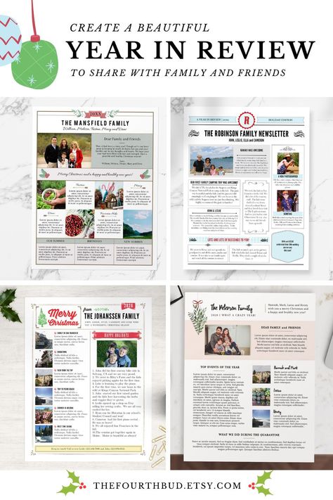 Family Newsletter Ideas, Christmas Newsletter Ideas, Family Newsletter, Family Vision, Christmas Newsletter, Robinson Family, A Writer's Life, Enjoy Reading, Twas The Night