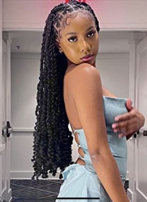 Black Holiday Hairstyles, Goodness Passion Twist, Half Twist Half Braids, Hairstyles For Black Women Passion Twist, Holidays Hairstyles For Black Women, Passion Twist With Criss Cross, Half Braids Half Passion Twist, Criss Cross Boho Passion Twist, Pation Twist Hair Style