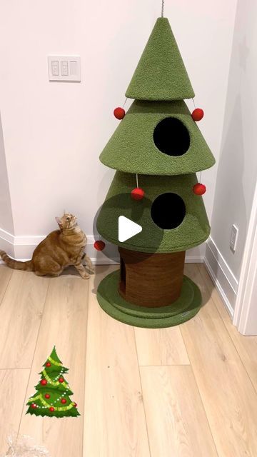 SNP on Instagram: "Let’s hope the Christmas Cat Tree keeps these trouble makers out of my real tree (yes I’m talking to you Savoury 🌲) #catsandchristmas #catstree #leavemytreealone #treekitty" Natal, Christmas Cat Tree, Trouble Makers, Brenda Lee, Cat Stands, Real Tree, Trouble Maker, Cat Tree, Diy Stuffed Animals